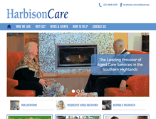 Tablet Screenshot of harbisoncare.org.au